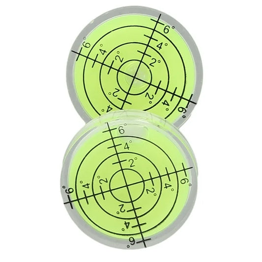 2pcs 32mm/1.26" Universal Level Bubble Bullseye Level Horizontal Precision Spirits Circular Measuring Meter Measuring Tools