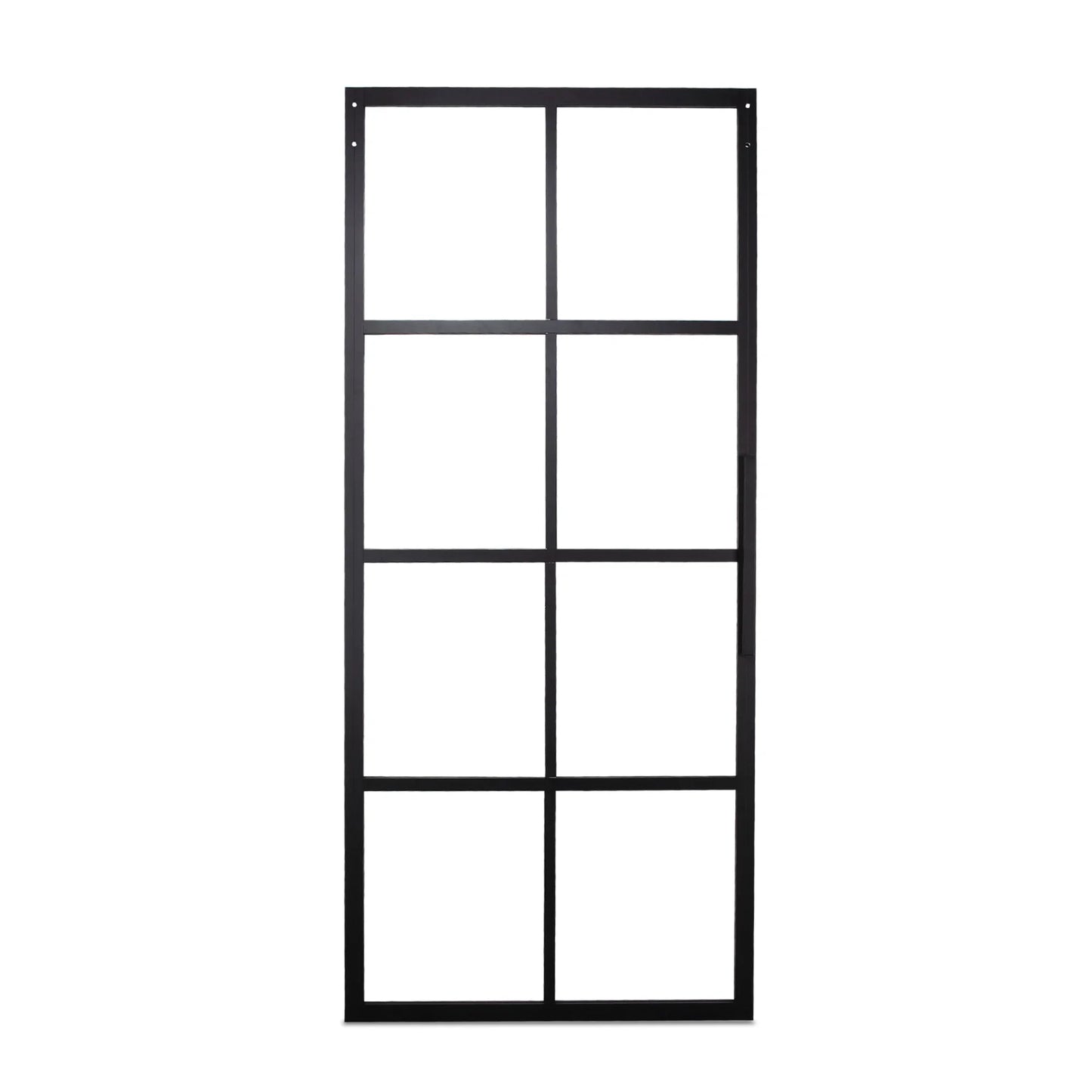 BELLEZE 36in x 84in Mountain Glass Sliding Barn Door Panel Aluminum