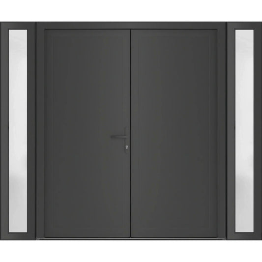 Front Exterior Prehung Metal-Plastic Double Doors