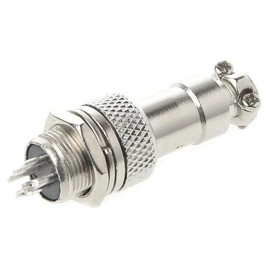 GENEMA Aviation Plug Male & Female Wire Panel Metal Connector 12mm 2/3/4/5/6 Pin GX12