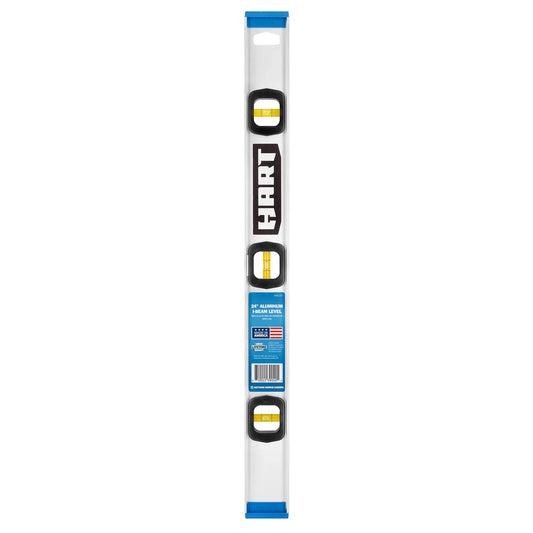 HART 24-inch Aluminum I-Beam Level with Top-Read Window, New Condition