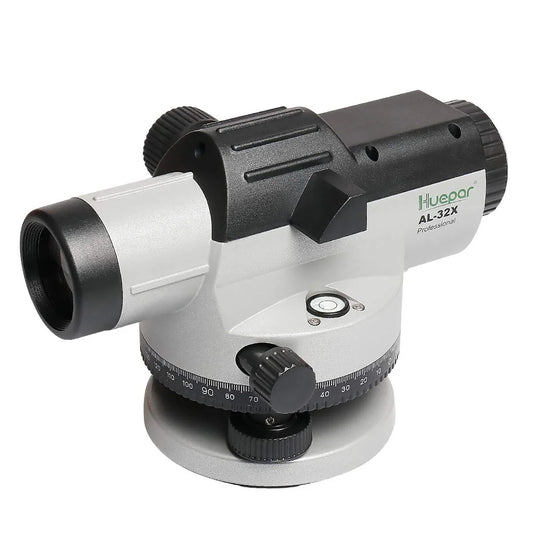 Huepar 32x Automatic Optical Level 393ft/120m with Self-Leveling Magnetic Dampened Compensator