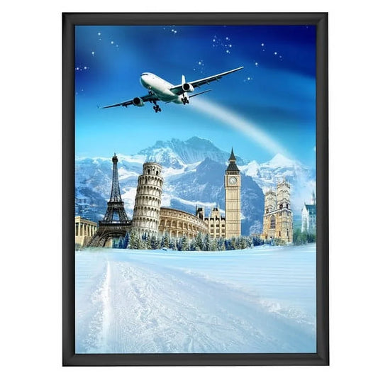 M&T Displays Aluminum Snap Poster Photo Picture Frame