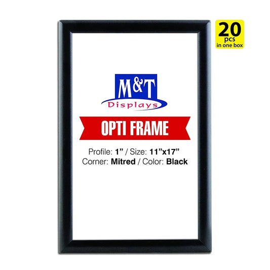 M&T Displays Opti Snap Photo Picture Poster Frame 11x17 inch Black