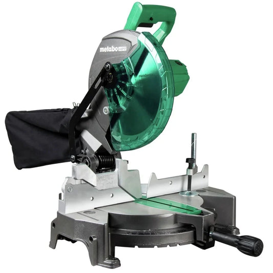 Power saw with 15-Amp Motor, Accurate Miter Angles, 0-45 Bevel, 24T TCT Miter Saw Blade, Positive Stops, C10FCGS